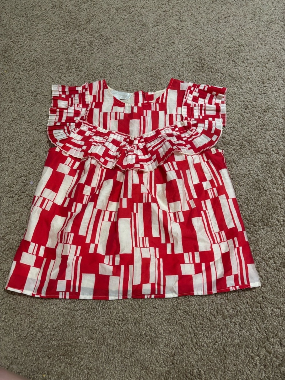 Anthropologie Corey Lynn Calter Ruffled Blouse Small - Picture 3 of 7